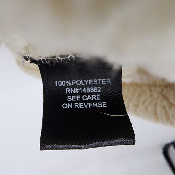 Torrid Sherpa Full Zip Collar Front Pockets Ivory Chevron Stripe Jacket Size 3X - Picture 4 of 7